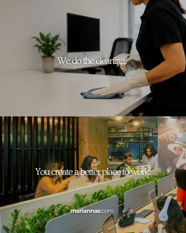 We do the cleaning. You create a better place to work. 🏢 A clean, sanitized…